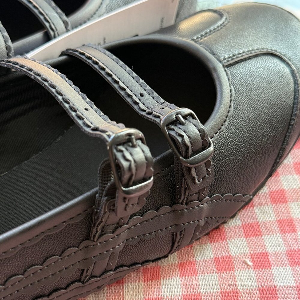 Onitsuka Tiger MEXICO 66 TGRS Black Mary Jane Shoes - Picture 6 of 8